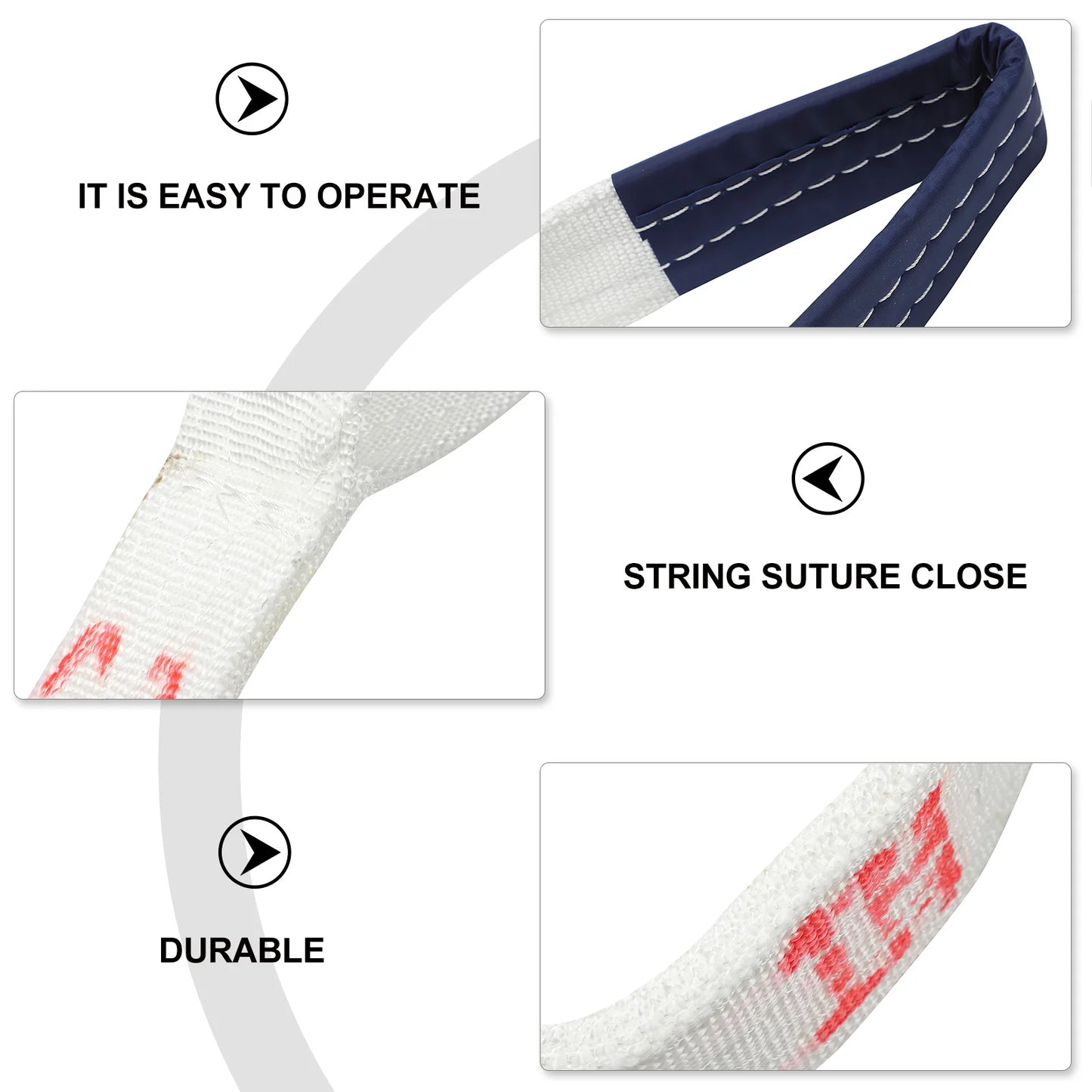 1PC heavy duty recovery strap