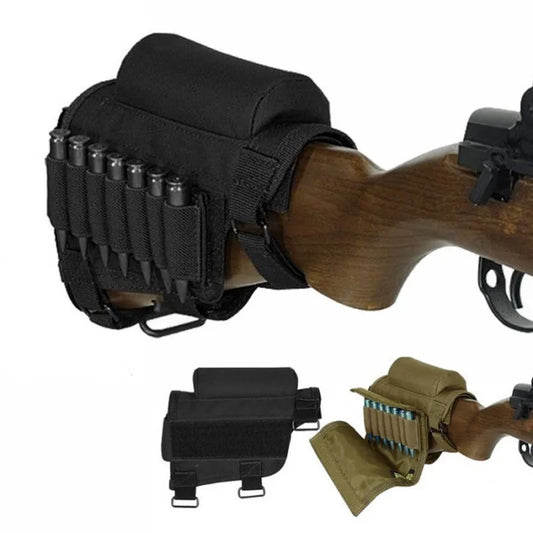 Cheek Rest Rifle Pouch with Ammo Slots